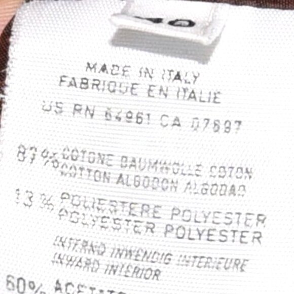 Benetton Brown Corduroy Coat Size Italian 40 Mod Academia 70s Retro - Picture 4 of 7